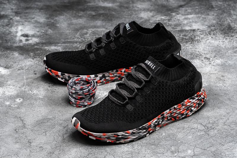 Nobull Wild Storm Knit Runner Women's Running Shoes Black | USA P1730J